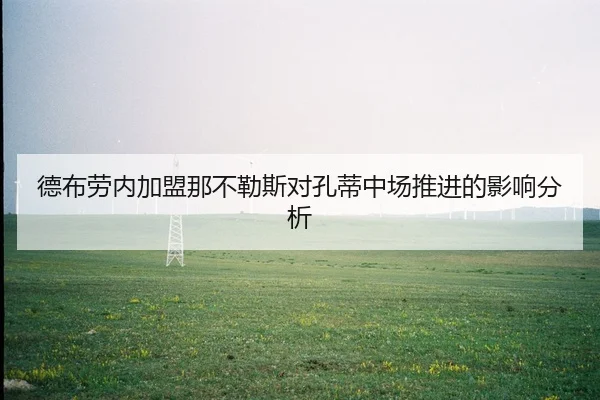 德布劳内加盟那不勒斯对孔蒂中场推进的影响分析